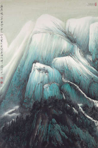 杨耀宁（b.1958） 越过岷山千里雪 镜心 设色纸本