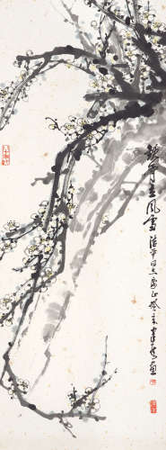 杨建侯（1910～1993） 铁骨立风雪 镜心 设色纸本