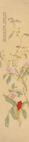 吴茞（1839～1874） 金桂飘香 立轴 设色绢本
