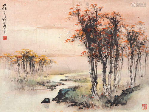 欧豪年（b.1935） 秋色 镜心 设色纸本