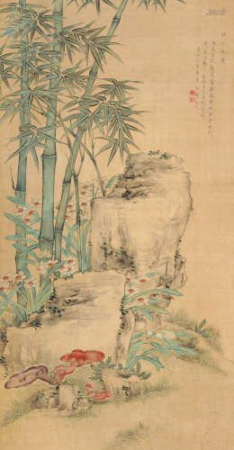 董琬贞（1776～1849） 群仙祝寿图 立轴 设色绢本