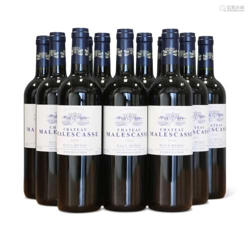 CHATEAU MALESCASSE CRU BOURGEOIS HAUT MEDOC 2006. (12 bottle...