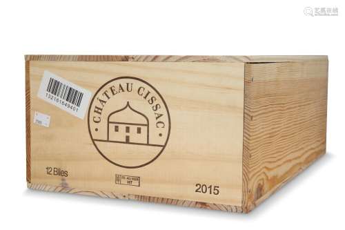 CHATEAU CISSAC CRU BOURGEOIS HAUT MEDOC 2015, owc. (12 bottl...