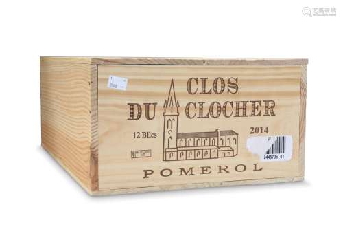 CLOS DU CLOCHER GRAND VIN DE POMEROL 2014, owc. (12 bottles)