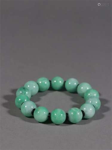 A Chinese Jadeite Bracelet