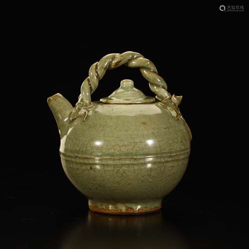 Green glaze open beam lifting pot