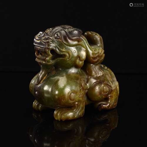 Ancient jade lion