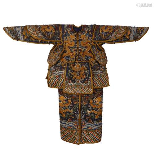 Embroidered armor in Qing Dynasty