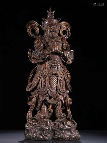 A Chinese Bronze Buddha Statue