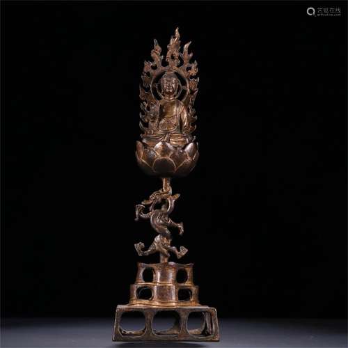 A Chinese Gilt Bronze Buddha Statue