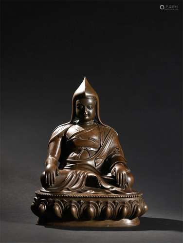 A Chinese Bronze Buddha Statue