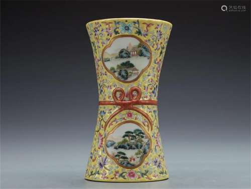 A Chinese Famille Rose Porcelain Vase