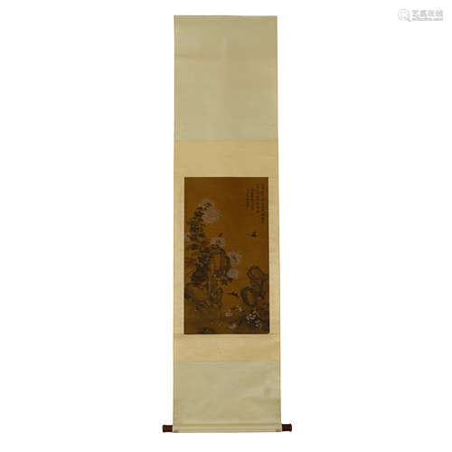 Yun Shouping's Flower and Bird Picture in Silk