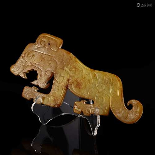 Ancient jade tiger accessories