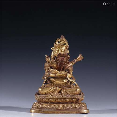 A Chinese Gilt Bronze Buddha Statue