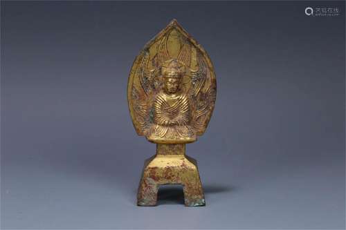 A Chinese Gilt Bronze Buddha Statue