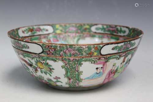 Chinese Rose Medallion Porcelain Bowl