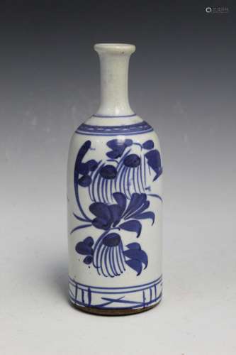 Japanese Porcelain Sake Bottle