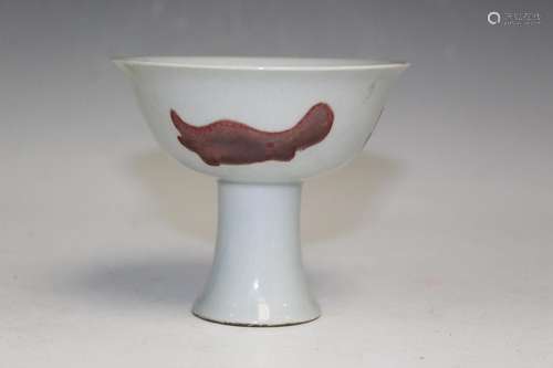 Chinese Porcelain Stem Cup