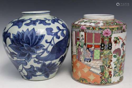 Two Chinese Porcelain Jars