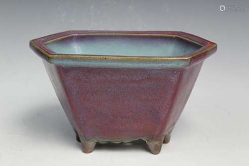 Chinse Jun Ware Porcelain Planter