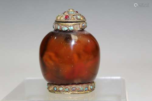 Chinese Inner Painting Glass Snuff Bottle