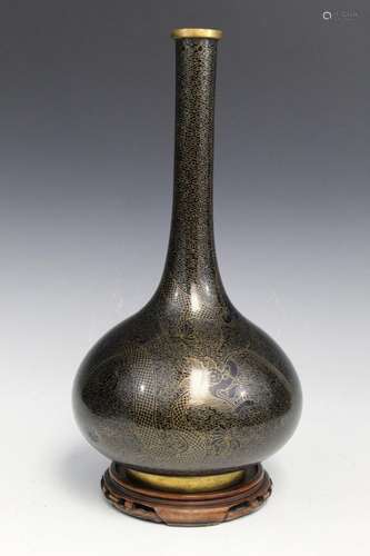 Chinese Cloisonne Long-neck Vase