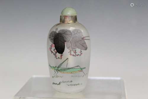 Chinese Inner Painting Glass Snuff Bottle