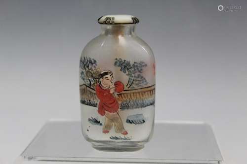 Chinese Inner Painting Glass Snuff Bottle