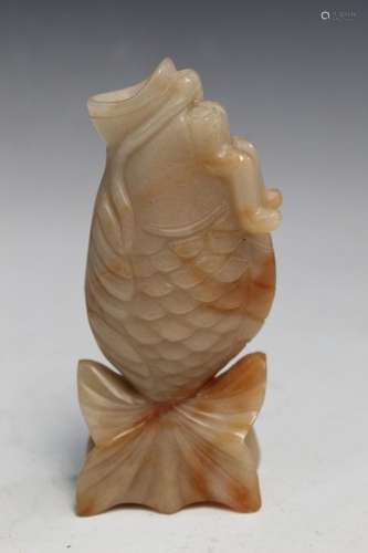 Chinese Carved Agate Fish