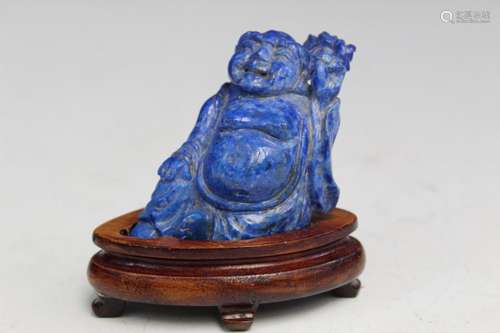 Chinese Carved Lapis lazuli Figurine