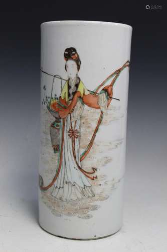 Chinese Porcelain Hat Vase