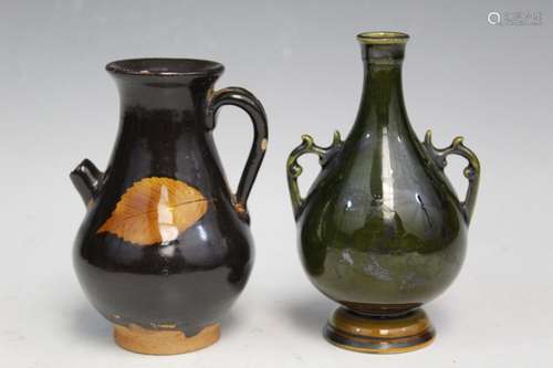 Two Asian Glazed Vases