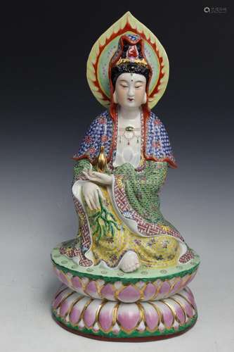 Chinese Porcelain Guanyin Statue