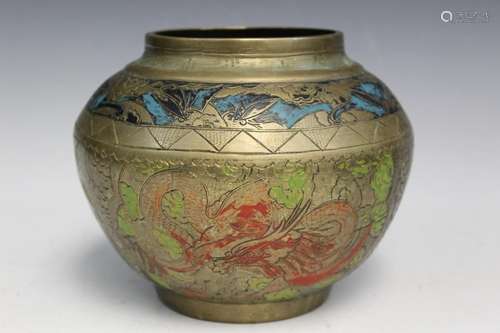 Chinese Brass Jar