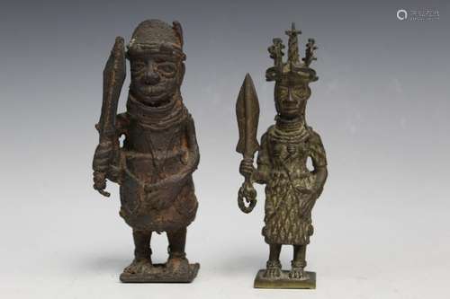 Two Southeast Asian Metal Figures