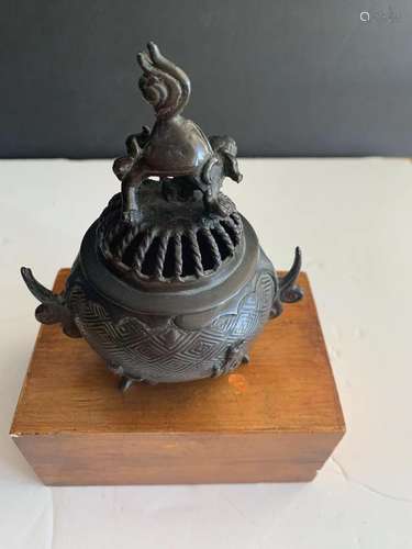 Japanese Bronze Incense Burner