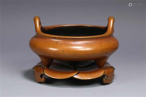 A Chinese Bronze Incense Burner