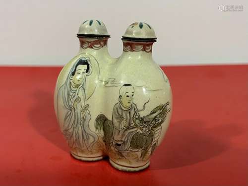 Chinese enamel snuff bottle.