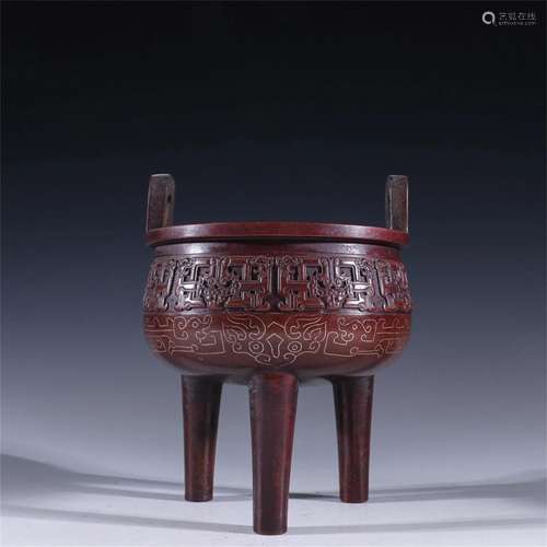 A Chinese Bronze Incense Burner