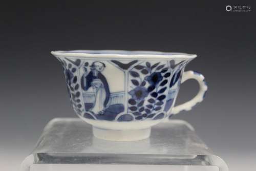 Chinese blue and white porcelain cup.