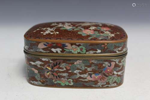 Chinese cloisonne box.