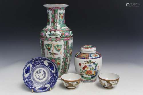 Five Asian Porcelain Items