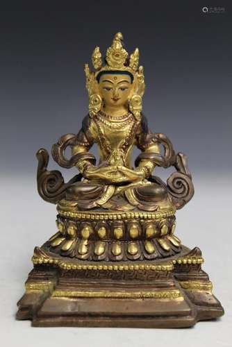 Gilt Bronze Buddha Statue