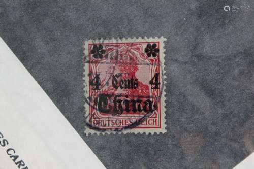 German Post in China.4 cents