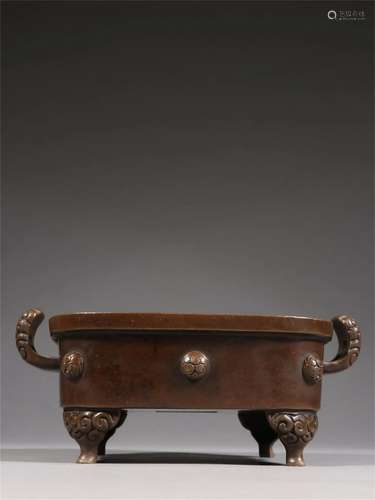 A Chinese Bronze Incense Burner