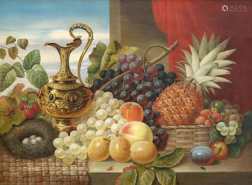 CONTINENTAL SCHOOL (19TH/20TH CENTURY), STILL LIFE WITH EWER...