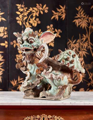 53 - A SHIWAN-WARE FOO DOG