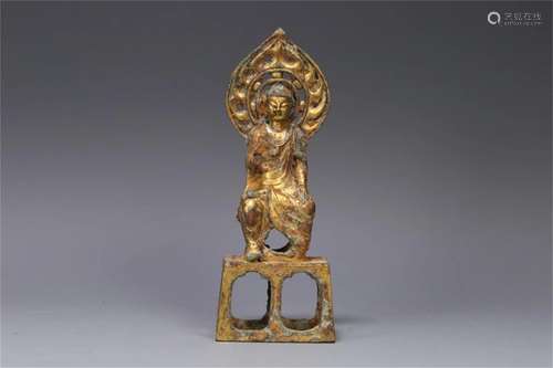 A Chinese Gilt Bronze Buddha Statue