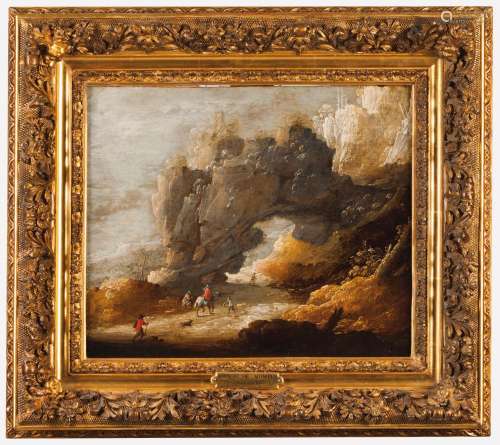 A landscape with figures
